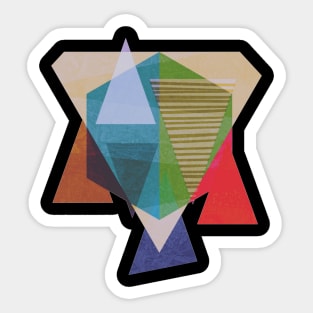 Colorful Geometric Art Sticker